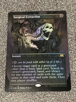 Surgical Extraction Foil Borderless X1 Double Masters NM Condition See Pics - Image 1