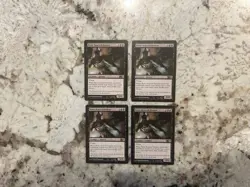 Mtg Rune-Scarred Demon x4 - Magic the Gathering Rune Scarred Demon Lp-Played - Image 1