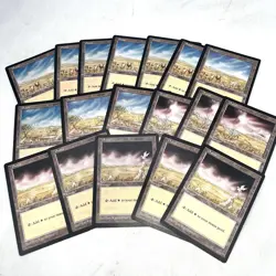 MTG Plains Mirage Basic Land Lot Of 18 Magic The Gathering - Image 1