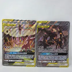 Pokemon Umbreon Darkrai GX SM241 Espeon Deoxys SM240 Jumbo Oversized Tag Team - Image 1