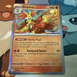 Delphox MEP 074 - Prerelease Stamped Promo - Pokemon TCG: Chaos Rising - NM - Image 1