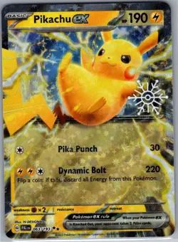 Pikachu ex (Holiday Calendar) 063/193 - Pokemon Card - NM - Image 1