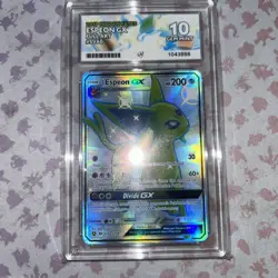 Pokemon TCG – Espeon GX #SV60/SV94 – Hidden Fates – ACE 10 Gem Mint PERFECT SUBS - Image 1
