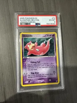 Pokemon EX Unseen Forces Slowpoke Card 72/115 2005 Reverse Holo PSA 6 - Image 1