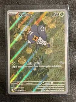 NYMBLE 096/094 ILLUSTRATION RARE PHANTASMAL FLAMES POKEMON NM/M - Image 1
