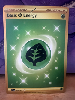 Basic Grass Energy 278/193 Gold Secret Rare Pokemon TCG Paldea Evolved NM - Image 1