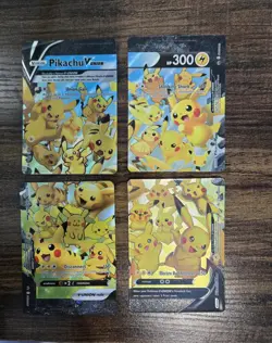 Pokemon Pikachu V-Union Complete Set NM SWSH139 SWSH140 SWSH141 SWSH142 TCG - Image 1