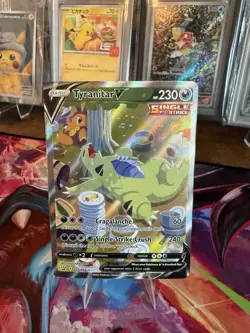 Tyranitar v Alternate Full Art Battle Styles 155/163 NM Pokemon TCG - Image 1