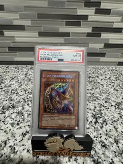 YuGiOh 2003 Magicians Force Dark Magician Girl MFC-000 PSA 8 Unlimited Secret - Image 1