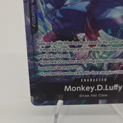 Bandai One Piece Monkey.D.Luffy OP15-092 Rare Special Foil Alt Art - Image 5