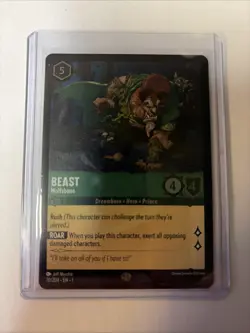 Disney Lorcana TCG First Chapter Beast Wolfsbane Foil Legendary - Image 1