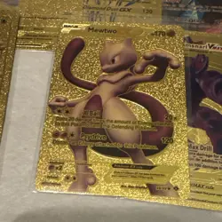 21x Gold Pokemon Card Fan Art Rainbow GX Cards - Mewtwo Mew Flareon Umbreon - Image 5