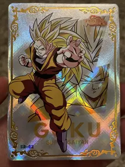 Chinese Ss3 Goku SSP SR-02 Holo One piece Dragon Ball Z Card - Image 1