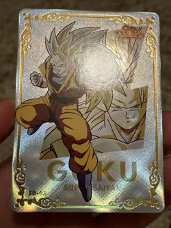 Chinese Ss3 Goku SSP SR-02 Holo One piece Dragon Ball Z Card - Image 2