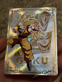 Chinese Ss3 Goku SSP SR-02 Holo One piece Dragon Ball Z Card - Image 5