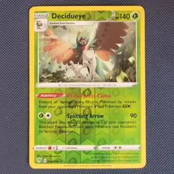 Decidueye 013/189 - Darkness Ablaze - Rare Reverse Holo Pokemon Card - NM - Image 1
