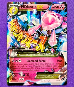 M Diancie EX XY44 XY Black Star Promo | Pokemon TCG Card | NM *Small Ding At Top - Image 1