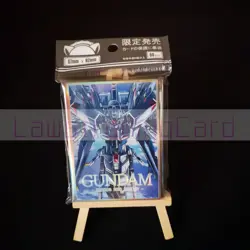 Gundam Seed - Freedom Gundam Foil Card Sleeves 67mmX92mm 60ct Standard Size - Image 1