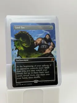 2023 MTG Magic The Gathering WOT Enchanting Tales Anime Borderless #66 Land Tax - Image 1