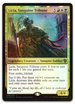 Licia, Sanguine Tribune #40 (Foil) (NM) Commander 2017 C17 Magic MTG - Image 1