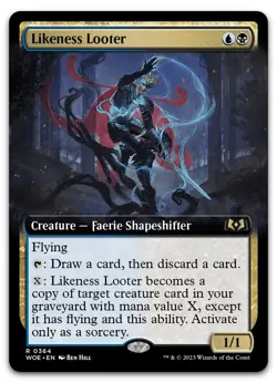Likeness Looter (Extended Art) #364 (NM) Wilds of Eldraine WOE Magic MTG - Image 1