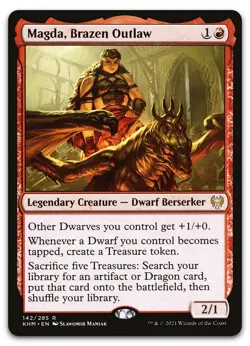 Magda, Brazen Outlaw #142 (NM) Kaldheim KHM Magic MTG - Image 1