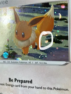 EEVEE Black Star Promo SWSH190 Pokemon Card Fart Orb Bubble - Image 3