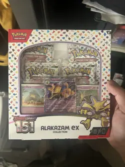 Pokemon TCG Scarlet & Violet 151 Alakazam ex Collection Box- English - Image 1