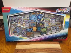 2025 POKEMON PRISMATIC EVOLUTIONS LUCARIO EX/TYRANITAR EX PREMIUM COLLECTION SET - Image 1