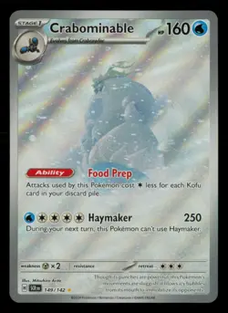 Crabominable 149/142 Illustration Rare Stellar Crown Pokemon Near Mint - Image 1