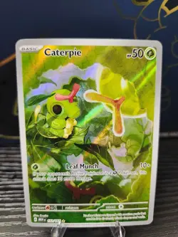 Pokemon Caterpie Illustration Rare 172/165 Scarlet & Violet 151 Holo English - Image 1
