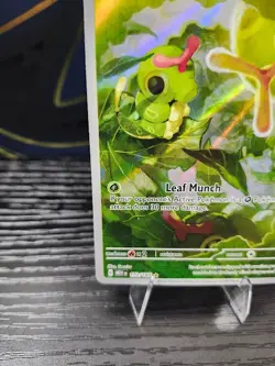 Pokemon Caterpie Illustration Rare 172/165 Scarlet & Violet 151 Holo English - Image 4