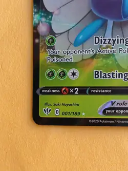 Pokemon Sword & Shield Darkness Ablaze Butterfree V & VMAX 001/189 & 002/189 - Image 3