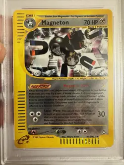 2003 Pokemon - Magneton Holo Rare E Reader Aquapolis H16/H32 - PSA 9 Mint! WOTC - Image 3