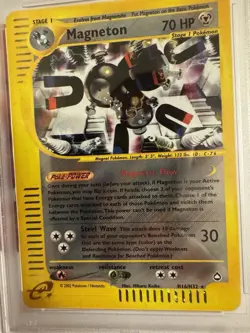 2003 Pokemon - Magneton Holo Rare E Reader Aquapolis H16/H32 - PSA 9 Mint! WOTC - Image 5