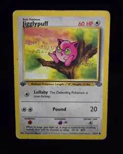 Pokemon TCG - JIGGLYPUFF - 1ST EDITION - 54/64 - JUNGLE (1999) - WOTC - HP - Image 1