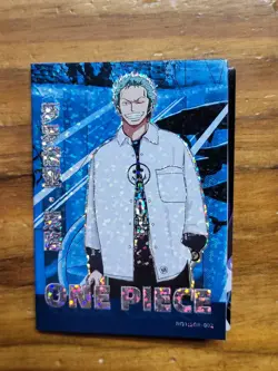 Anime One Piece Textured Holo Subset Foil SGR Zoro N01-SGR-02 Bi Fold Gold Card - Image 1
