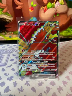 Ho-Oh GX - 131/147 - Burning Shadows - Pokemon TCG Card NM Full Art Ultra Rare - Image 1