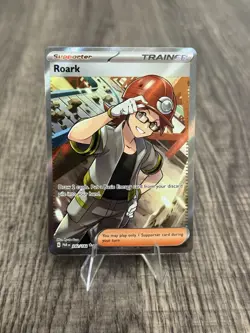 Pokemon TCG Roark Paradox Rift Holo Ultra Rare Trainer Card 242/182 - Image 1