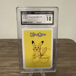 CGC 10 Pikachu Old Maid 2019 Red Back Promo Japanese Pokemon Card Gem Mint - Image 1
