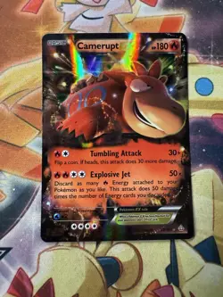 Pokemon TCG Camerupt EX 29/160 XY Primal Clash Holo Rare Near Mint - Image 1