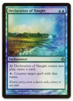 Declaration of Naught #29 (Foil) (NM) Morningtide MOR Magic MTG - Image 1