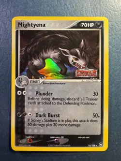 Pokemon TCG Mightyena 18/101 Power Keepers Reverse Holo Stamped - Image 1