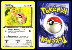 LICKITUNG 38/64 UNCOMMON JUNGLE POKEMON 1ST EDITION MP - Image 3