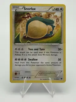 Snorlax 77/124 Fates Collide Regular Pokemon TCG - NM - Image 1