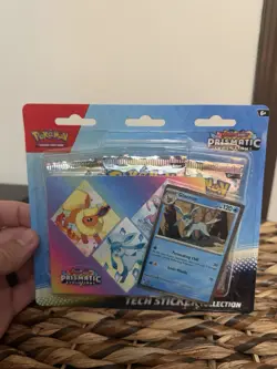 Prismatic Evolution Tech Sticker 3-booster Packs Glaceon Promo Pokemon TCG - Image 1