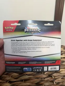 Prismatic Evolution Tech Sticker 3-booster Packs Glaceon Promo Pokemon TCG - Image 2