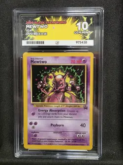 Vintage Pokemon TCG - Promo - Mewtwo #14 2000 DVD Release Graded: ACE 10 - Image 1