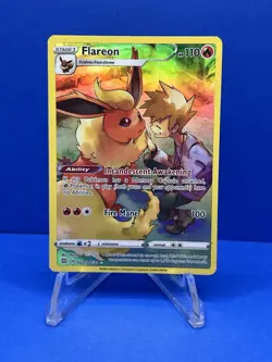 Pokemon TCG Flareon Trainer Gallery Brilliant Stars TG01/TG30 - Image 1