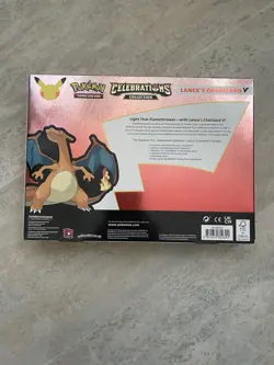 Pokemon TCG: Celebrations 25th Anniversary Lance's Charizard V Box New & Sealed - Image 2